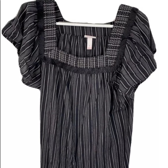 Isabel Maternity Grey Striped Short Sleeve Top Size S Maternity - Picture 1 of 5